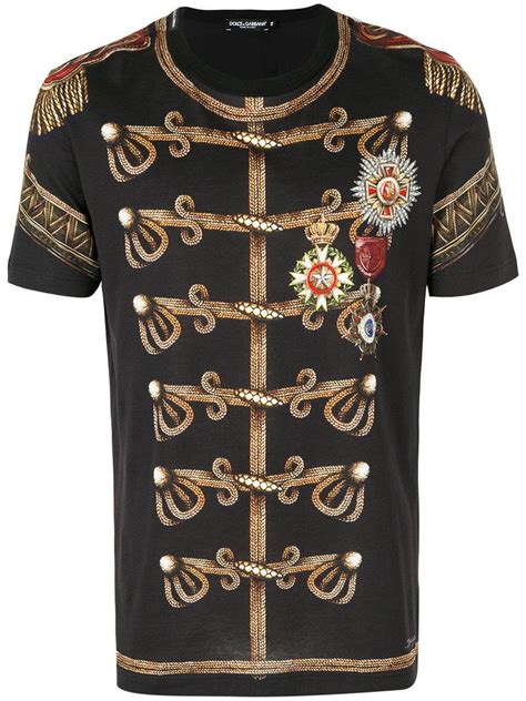 dolce gabbana military shirt|Dolce & Gabbana Men's Military Patches T.